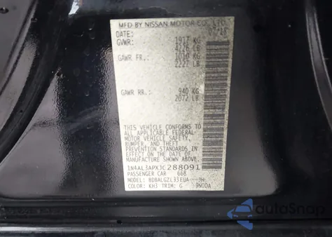 2018 Nissan Altima 2.5 S z USA, uszkodzony, nr VIN 1N4AL3APXJC288091